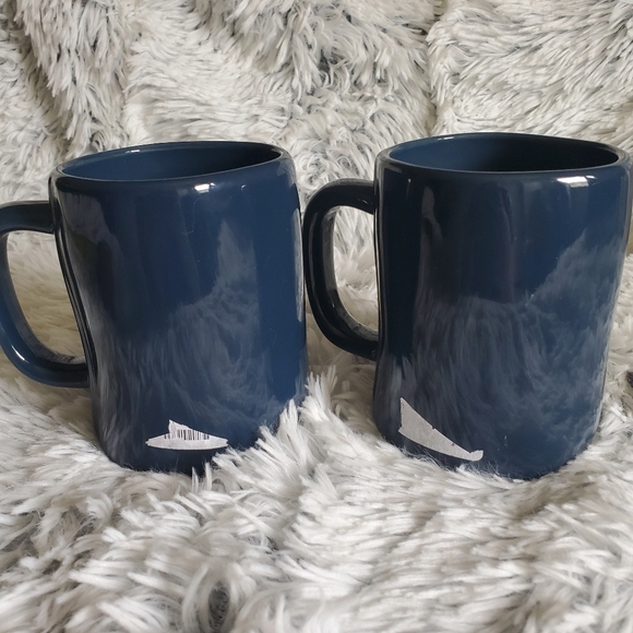 Rae Dunn Summer Is Calling Set of 2 Mugs Blue New‎ Never Used - Picture 2 of 5